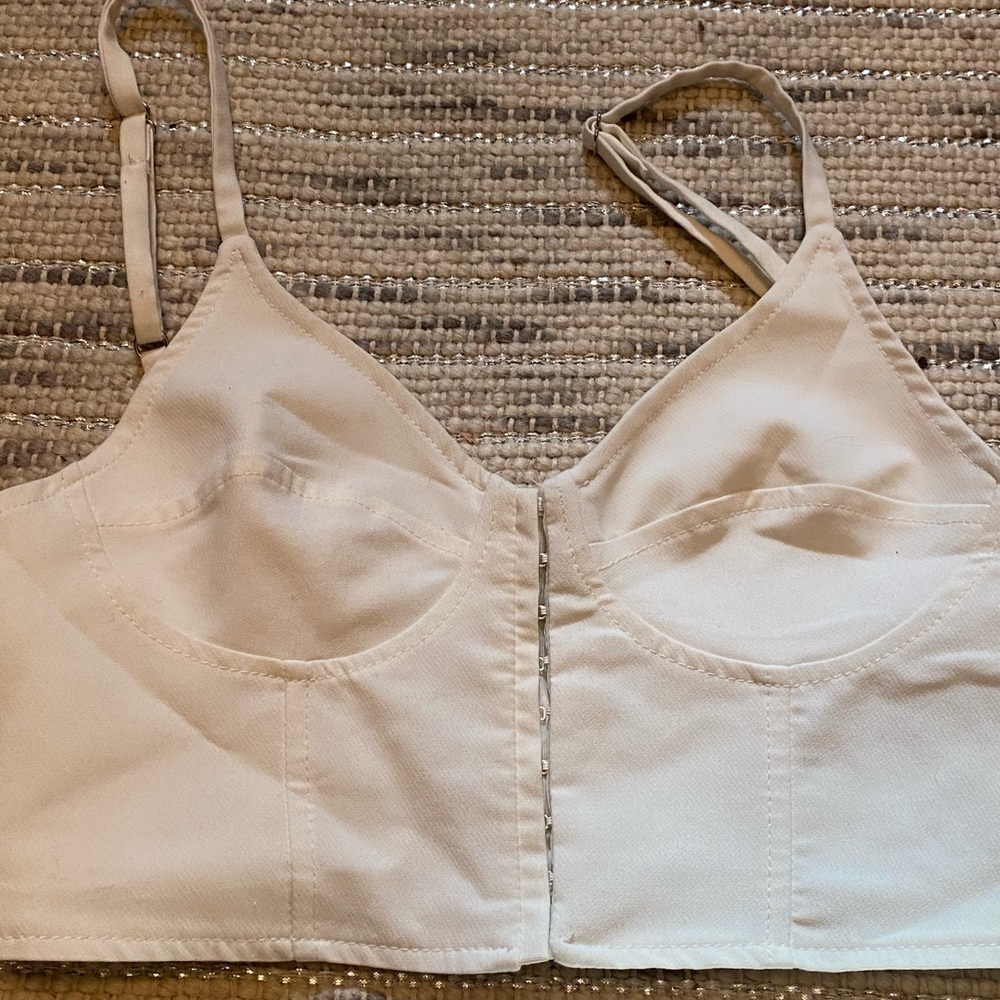 White Zara corset top - Picture 3 of 4